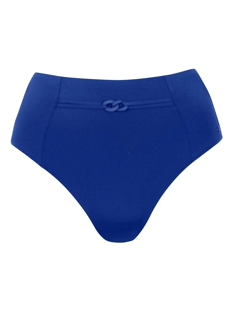 Bas maillot slip de bain échancré taille haute Palma   Bleu