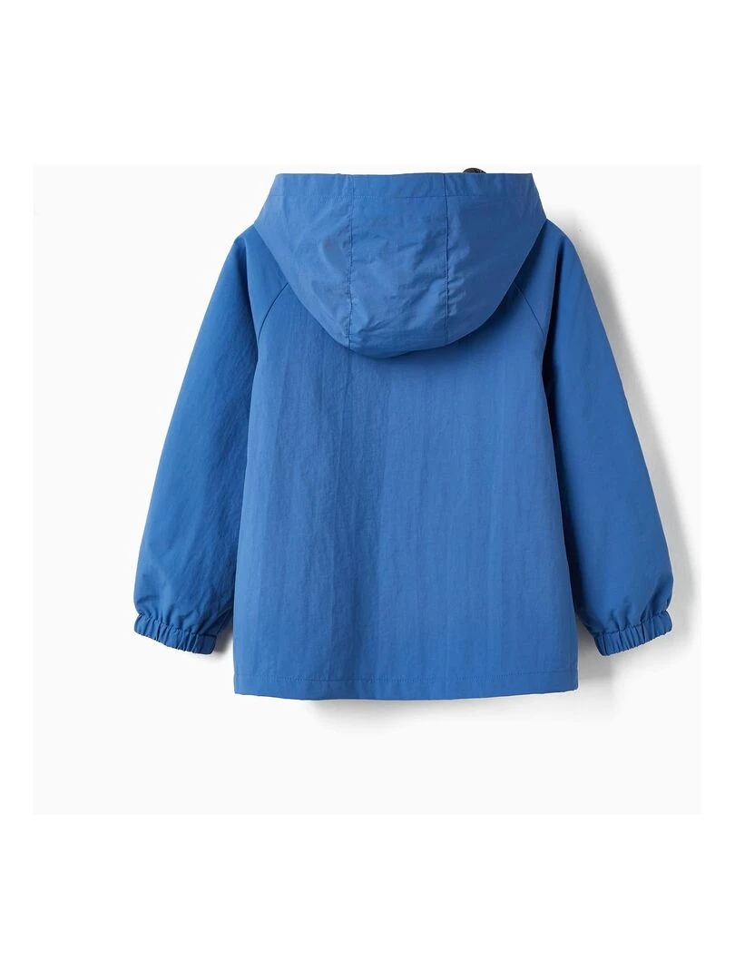 Manteau Coupe Vent avec Capuche pour Garçon NO DRAMA IN THE BAHAMAS Bleu