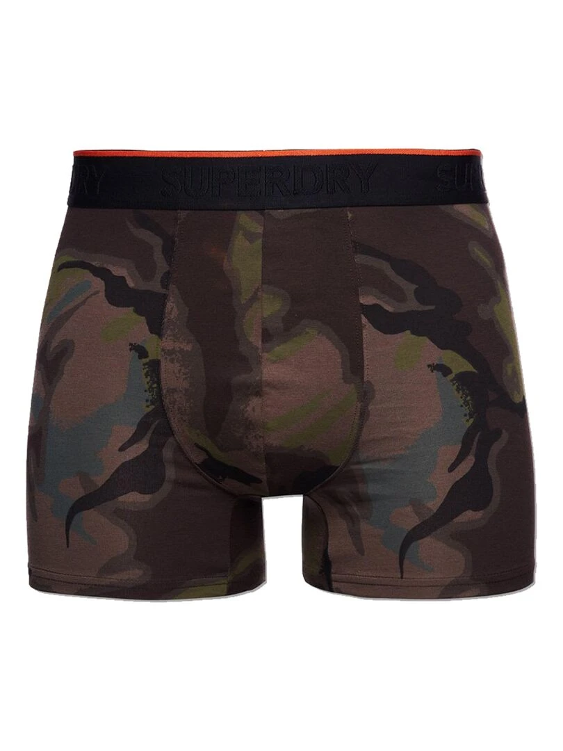 Pack de 2 Boxers Superdry Classic Vert