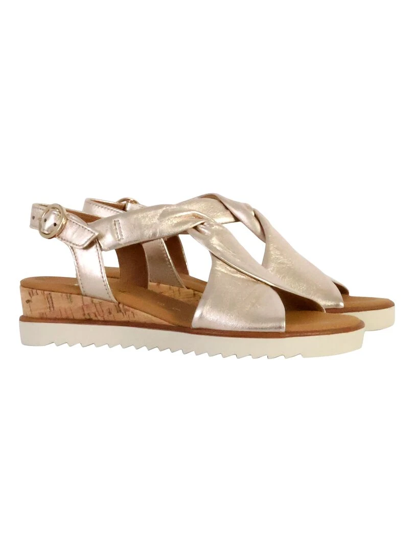 Sandale Cuir Gabor Lammnappa   Beige