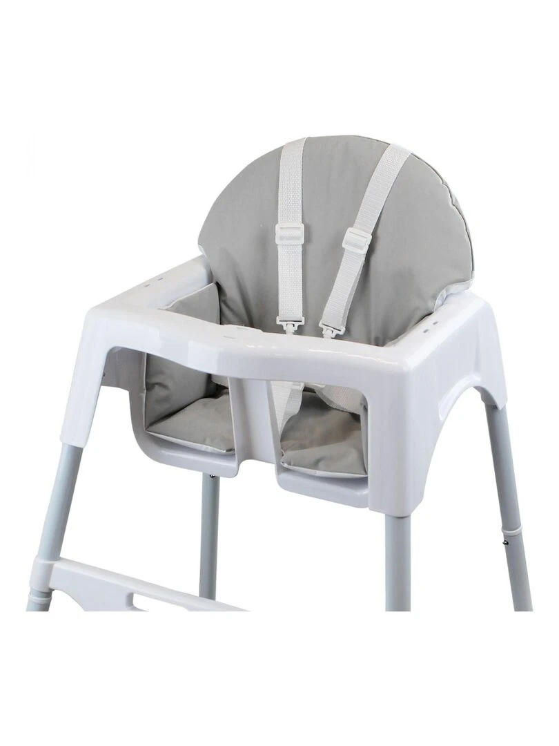 Housse d'assise pour chaise haute bébé enfant gamme Délice   Monsieur Bébé   Gris