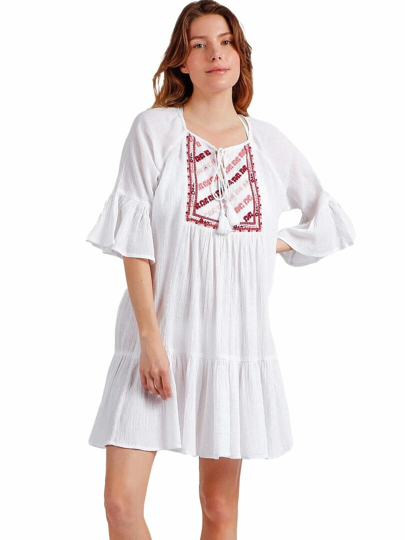 Robe estivale Paradise Blanc