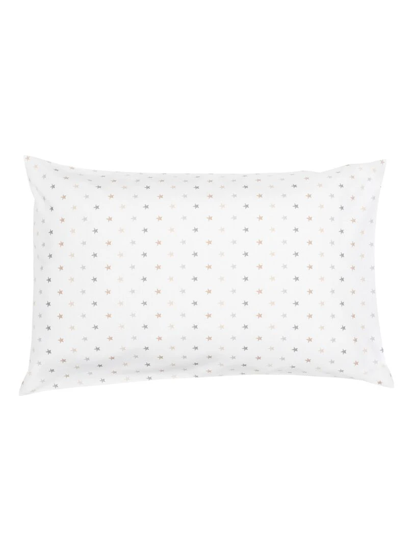 Taie d'oreiller bébé 100% coton Bio 'P'tit Basile' Multicolore