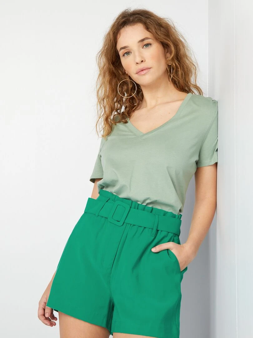T shirt basique Vert