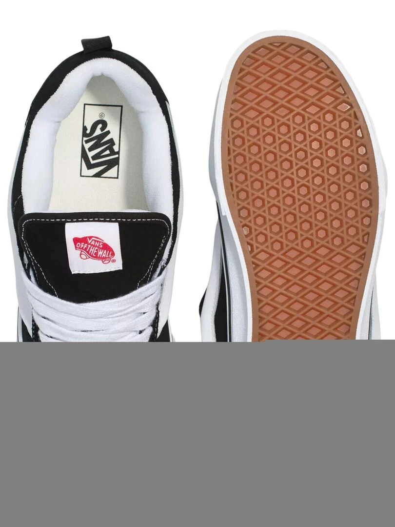 Basket Cuir Vans Knu Skool   Noir Blanc