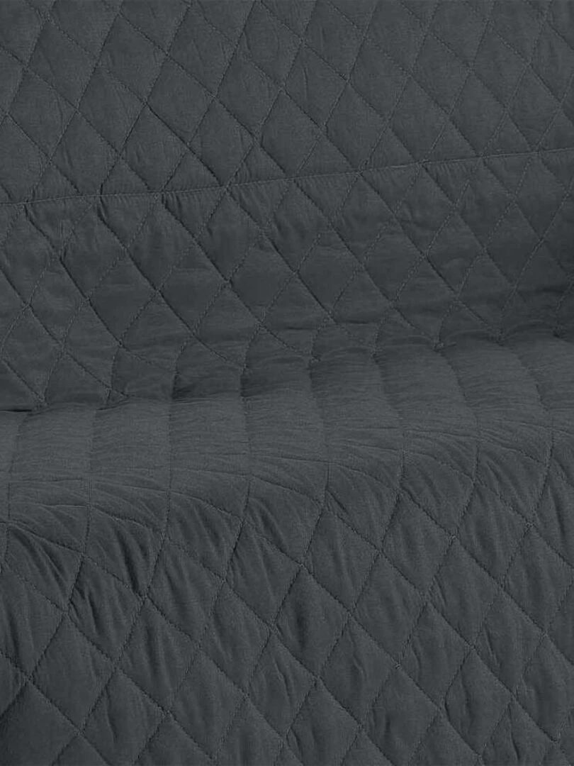Protège canapé 2 places 175x210 cm noir   Noir