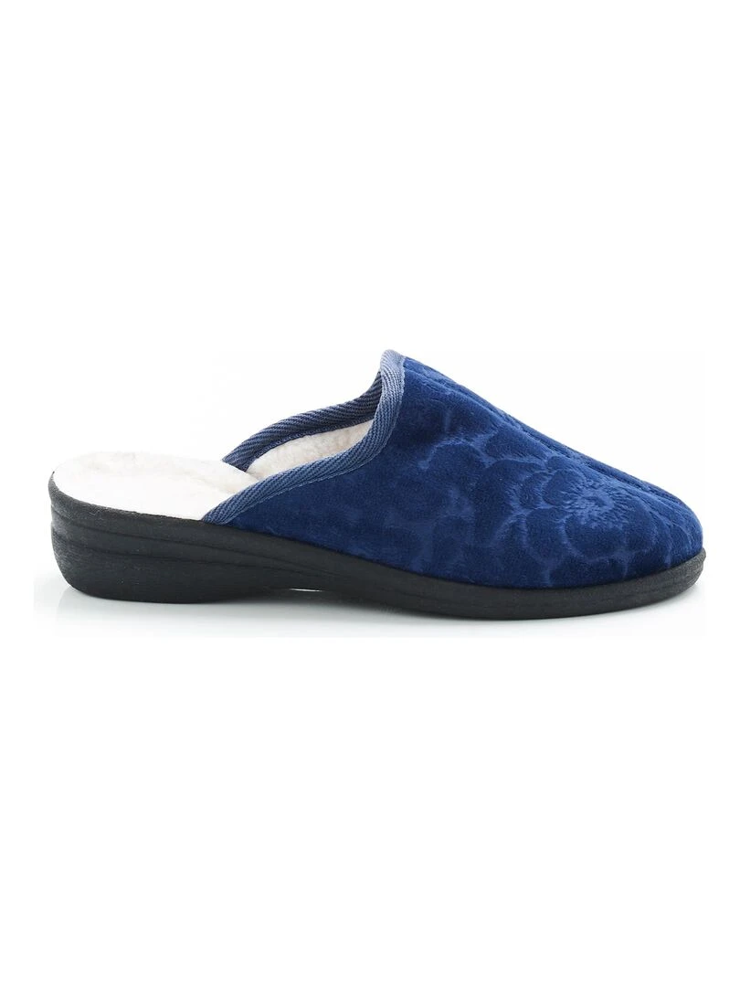 Mules effet texturé Thermolactyl   Damart   Bleu