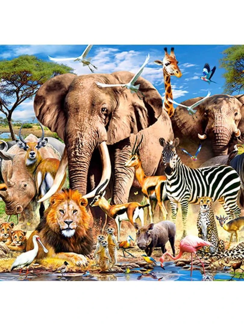 Puzzle 200 pièces : Animaux de la Savane N/A