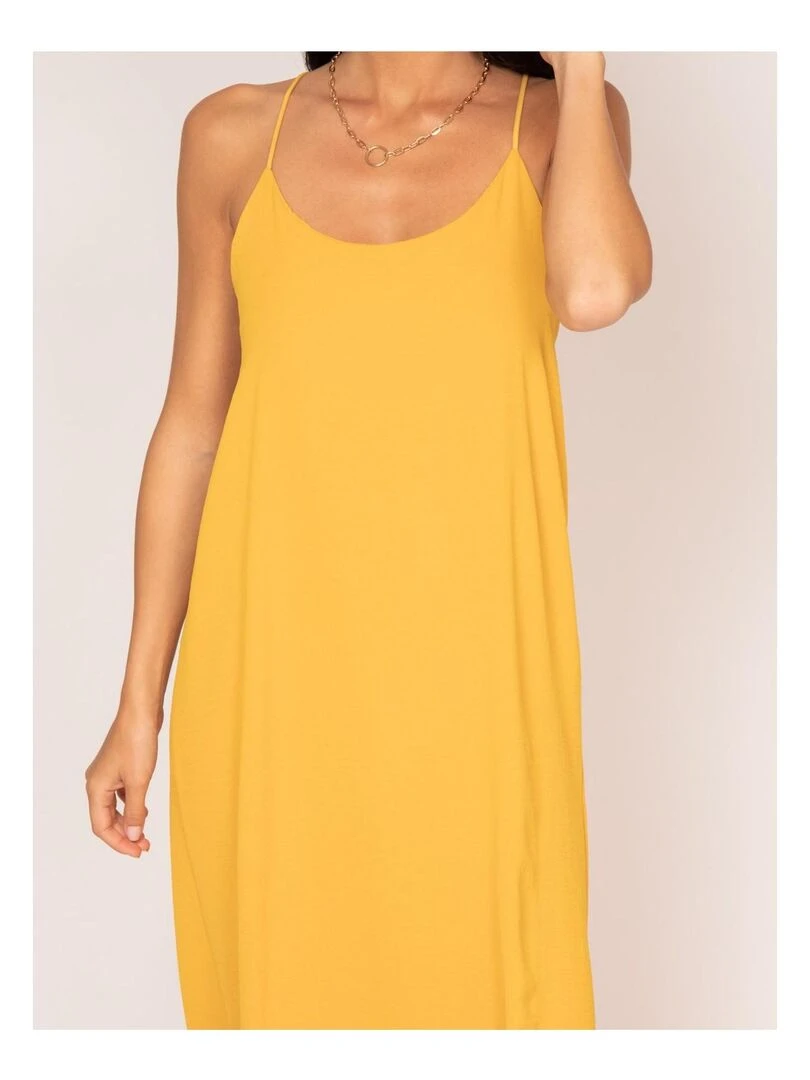 Robe longue IGGY   Moutarde