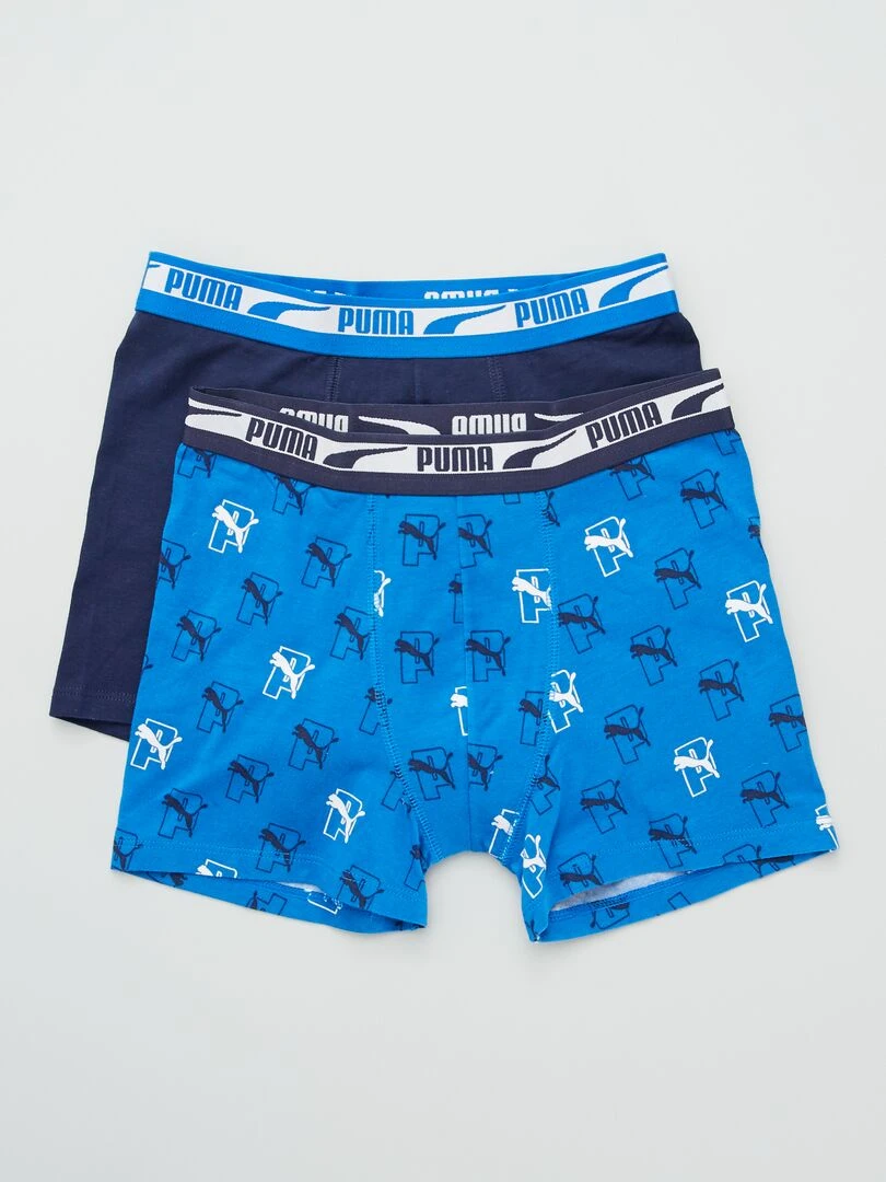 Boxers 'Puma' Lot de 2 Bleu marine