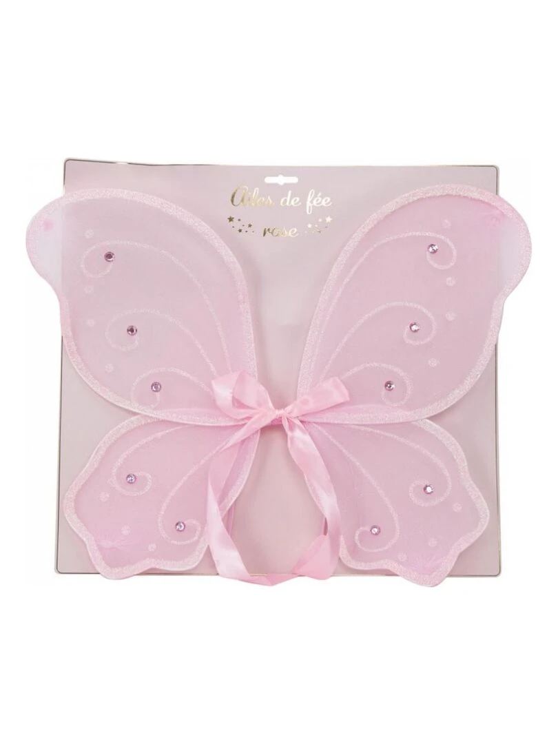Ailes de fee rose luxe enfant Multicolore