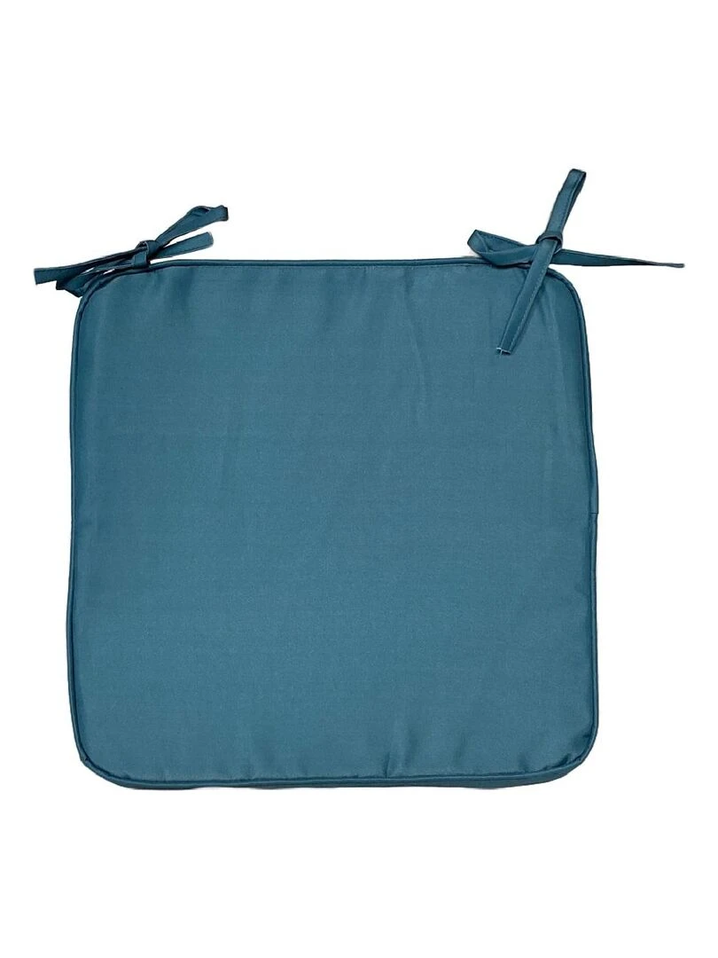 Assise matelassée déperlante avec 2 nouettes uni PAON AMAZONIA Bleu