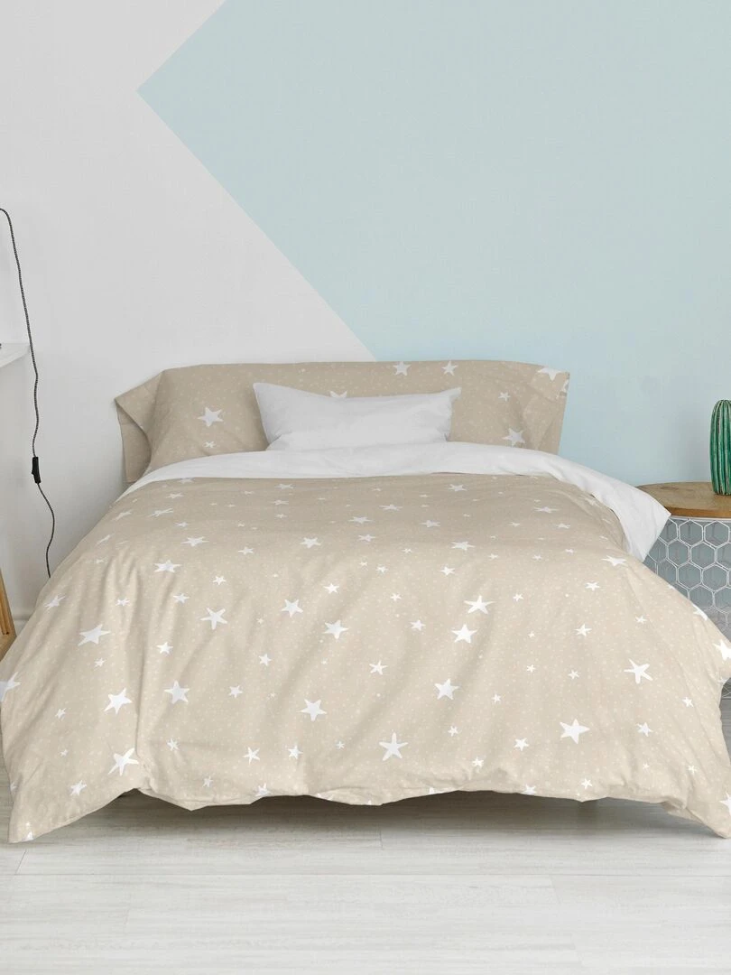 Parure housse de couette 2 pièces Vichy "Happyfriday"   Bleu