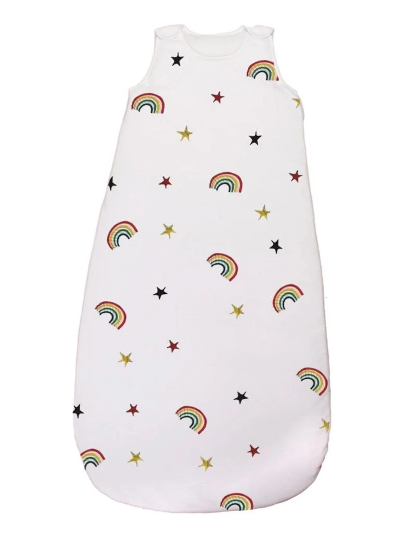 Gigoteuse Mousseline "ARC EN CIEL" LES CHATOUNETS Blanc Multicolore