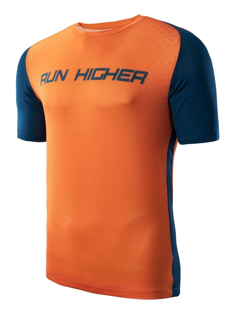 IQ   T shirt CROSS THE LINE TREILO   Bleu Orange