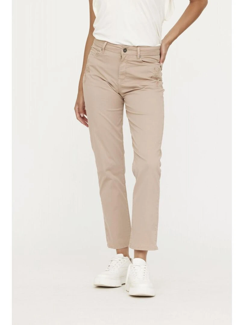 Lee Cooper Pantalon coton straight LC161 Beige argile