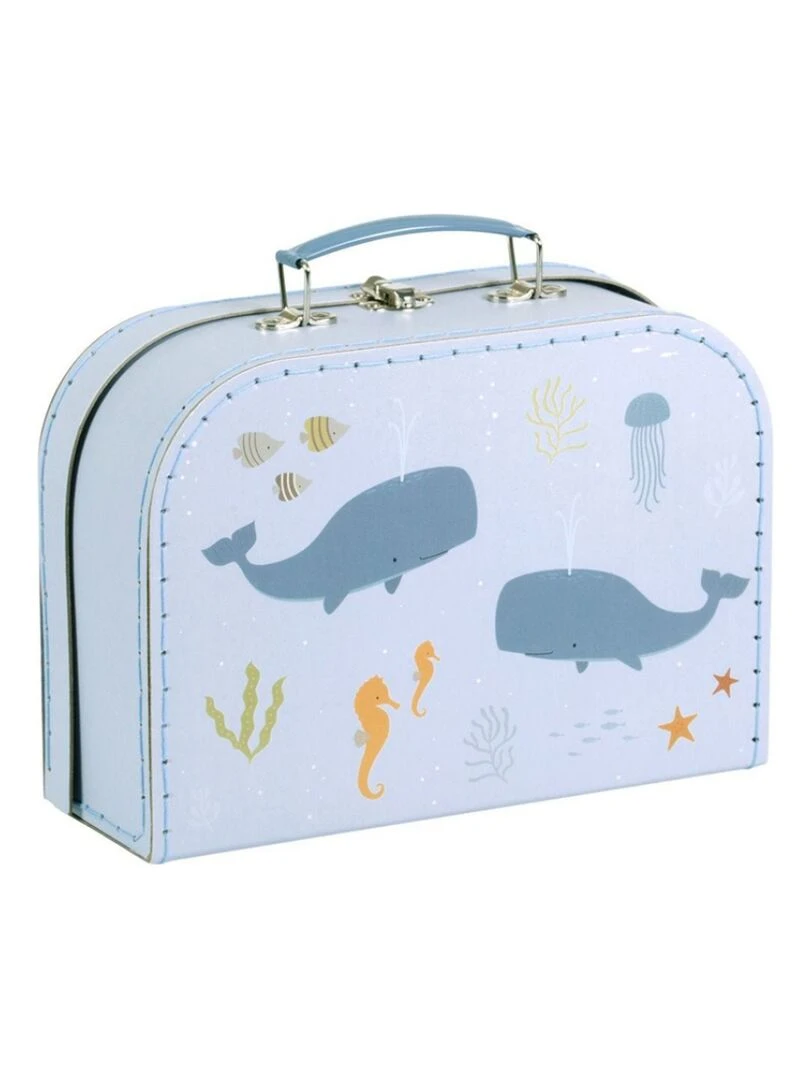 Lot de 2 valisettes de rangement Océan   Bleu