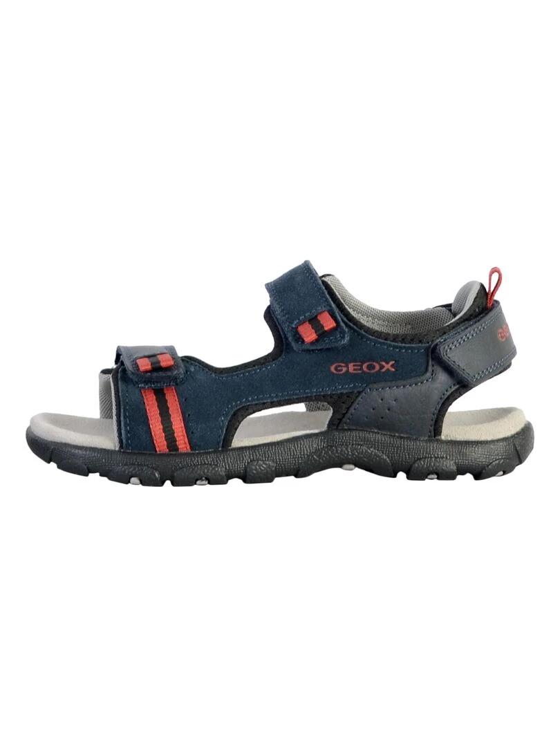 Sandale à Scratch Plate Geox Enfant Strada Bleu marine