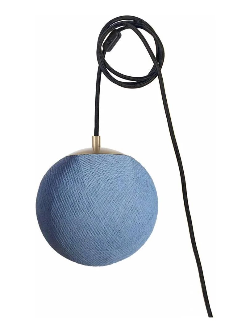 Suspension Nomade Apapa Laiton Bleu céladon