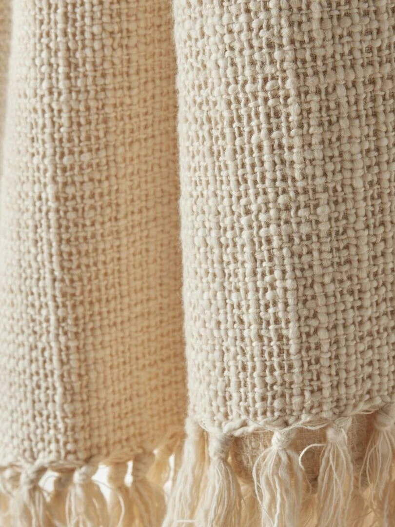 Fouta avec franges Beige
