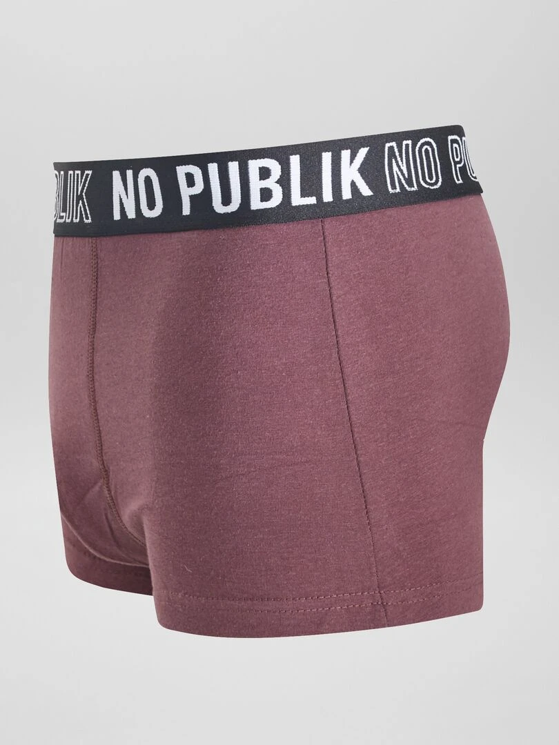 Lot de 3 boxers 'No Publik'   Noir