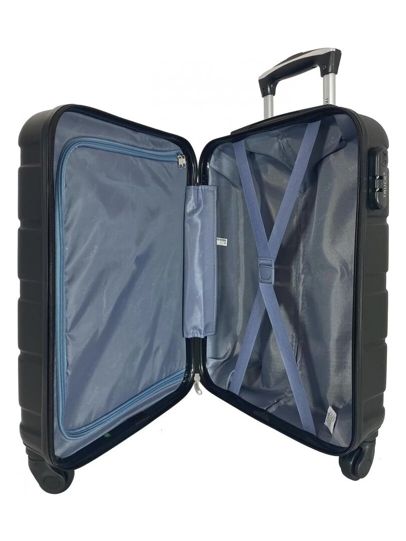 Lot 3 Valises Rigides dont 1 Valise Cabine ABS   Marron