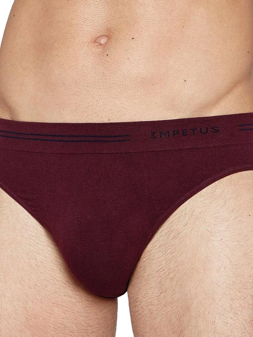 Slip en coton sans couture Essentials Rouge