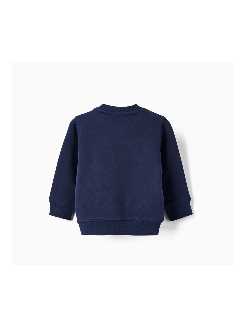 Sweat en coton pour bébé garçon 'Wild And Free'   GREAT GOALS GREAT WORLD   Bleu foncé