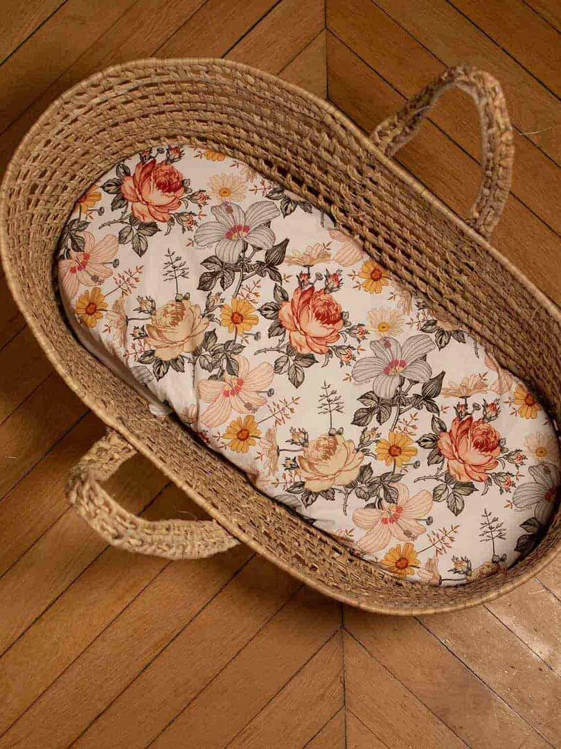 Drap housse couffin ovale Néo Vintage Multicolore