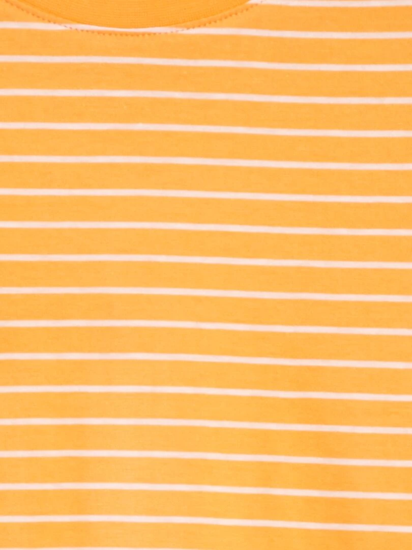 T shirt rayé   Orange rayures