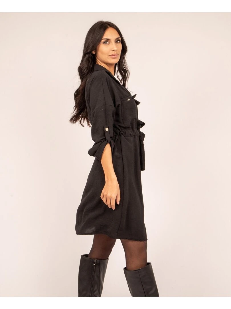Robe saharienne IDITE   Noir