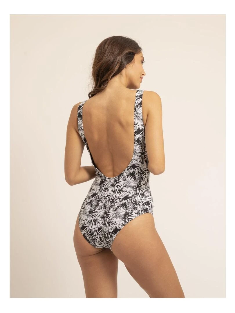 Maillot 1 pièce motifs GERDI Noir