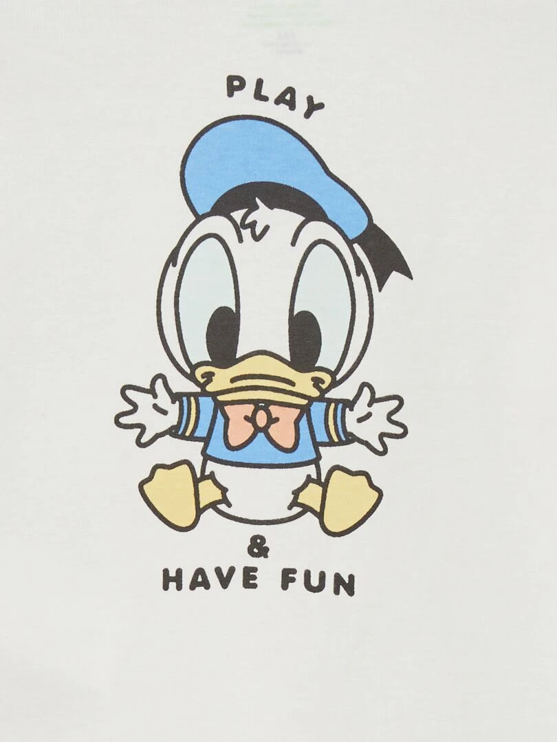 T shirt imprimé 'Donald'   Blanc