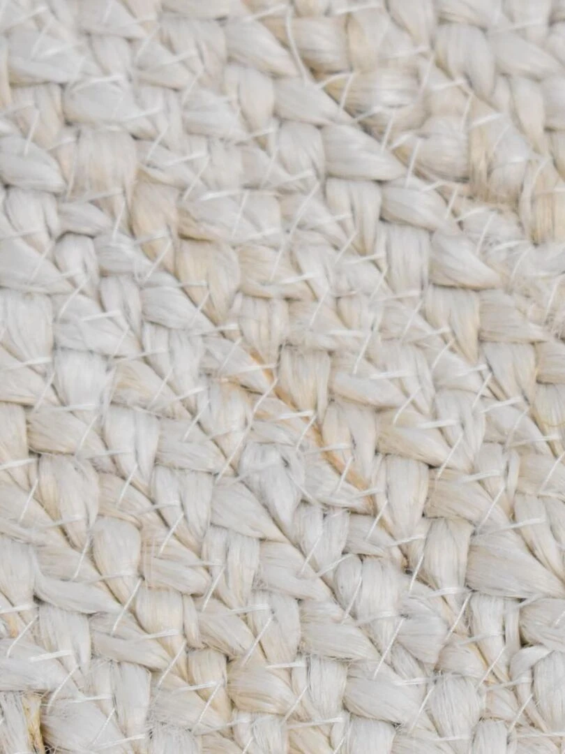 Tapis rond en jute tissé main ESPRIT Care&Fair Ecru
