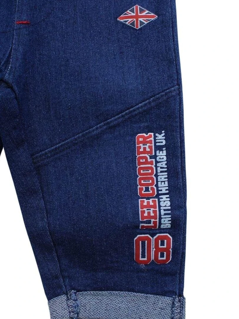 Lee Cooper   Ensemble ​​T shirt jeans bébé garçon Imprimé Logo   Bleu marine