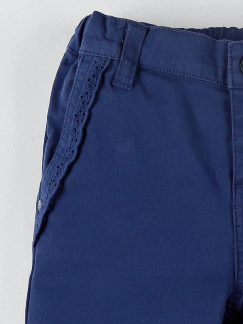 Pantalon dentelle en twill    Noukie's   Bleu