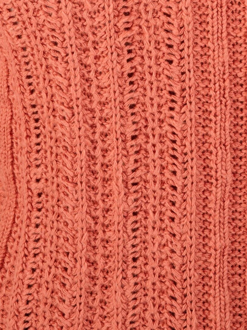 Pull effet crochet   Damart   Abricot