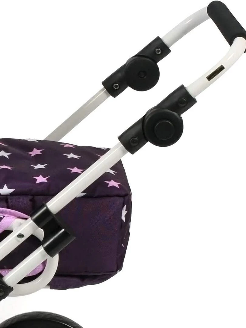 Poussette combinée Leni Étoiles Violet   N/A