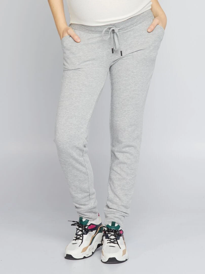 Pantalon grossesse en molleton Gris