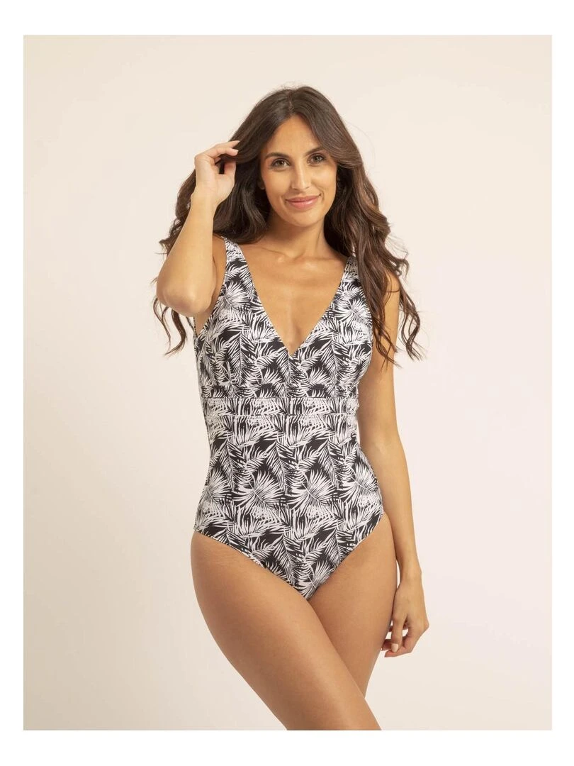 Maillot 1 pièce motifs GERDI Noir