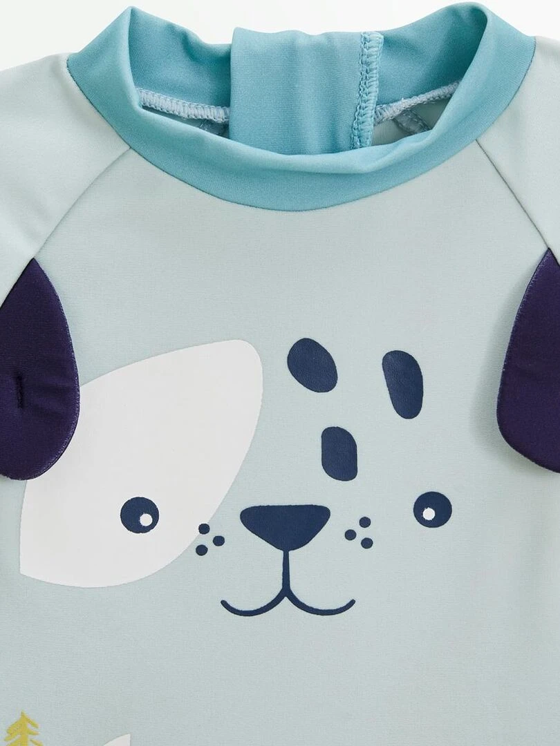 Maillot de bain bébé 2 pièces t shirt de protection UV & boxer Elliot Bleu