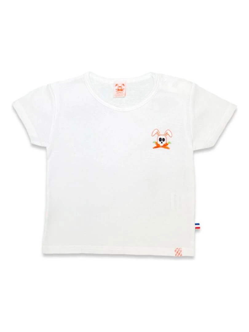 Tshirt en Coton Bio Hotot Blanc 3 ans Blanc