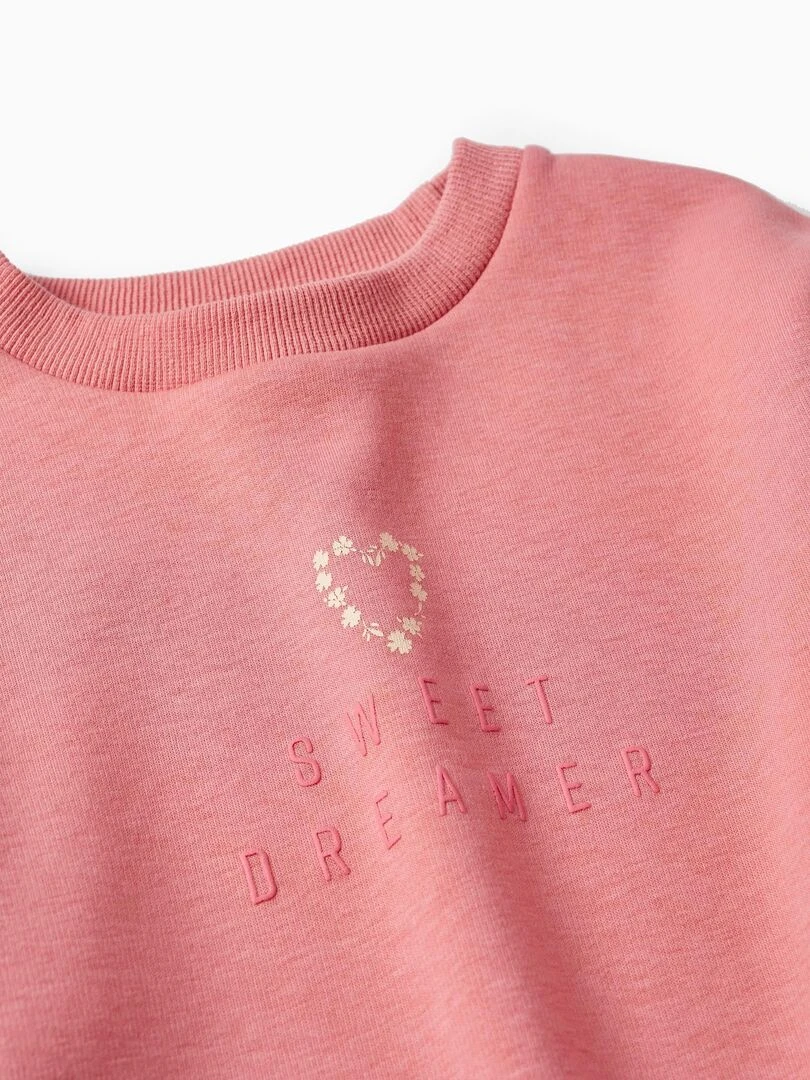 Pull en maille pour fille 'Sweet Dreamer'  SWEET FROSTY DREAMS   Rose clair