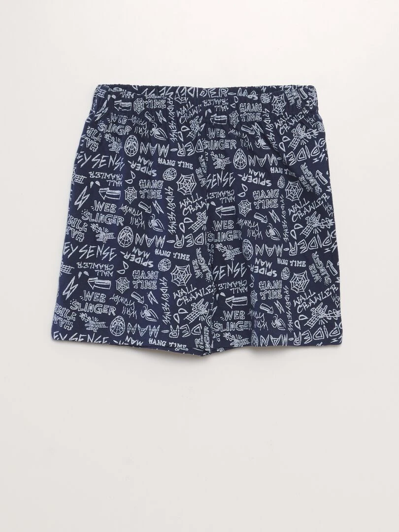 Pyjama short 'Spiderman'   2 pièces   Blanc