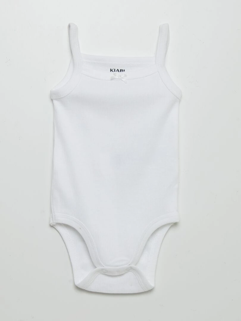 Lot de 3 bodys à bretelles   Rose