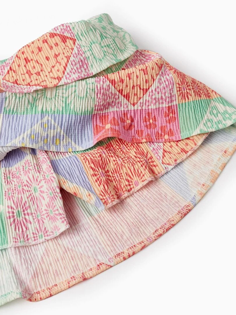 Shorts Jupe avec Motif Floral pour Fille  THE WAVE TRIBE   Blanc