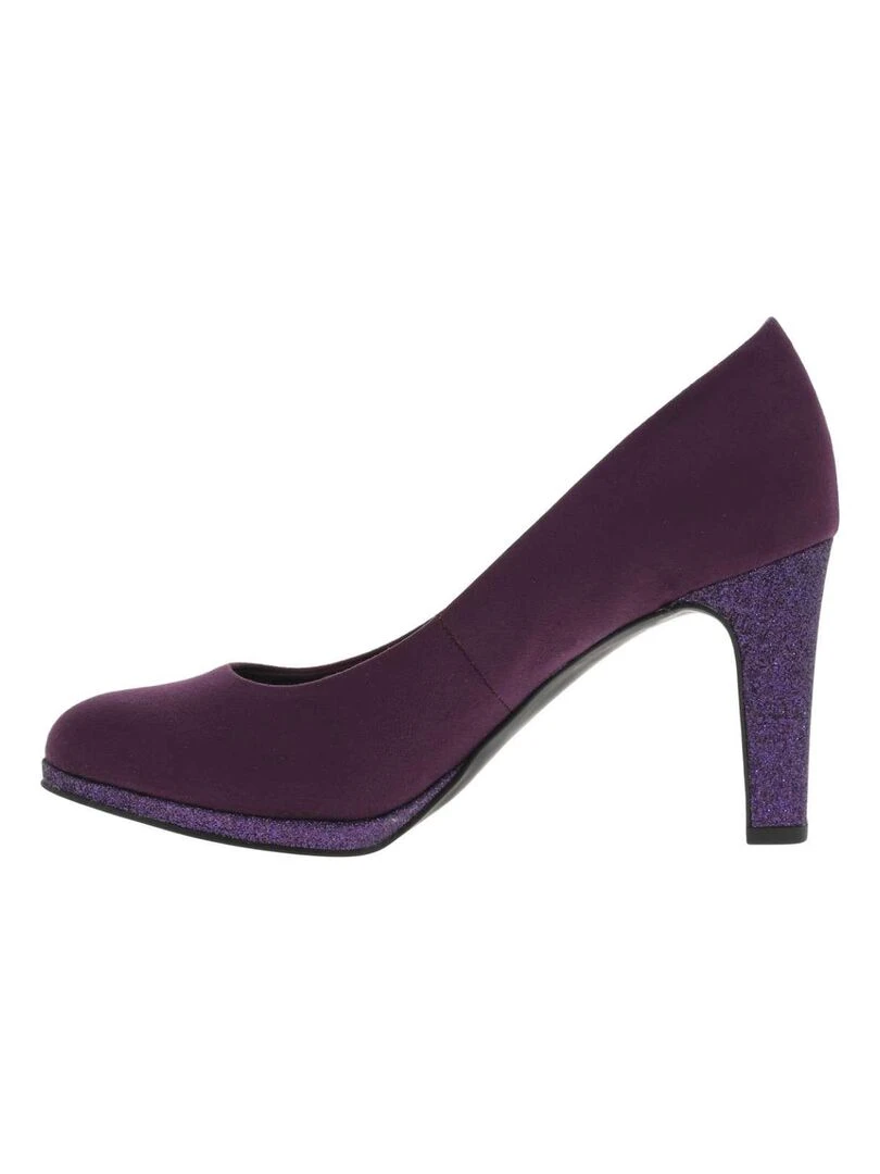 MARCO TOZZI   Escarpins talon décroché haut   Violet