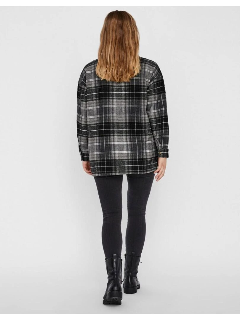 Chemise en flanelle Noisy May   Gris