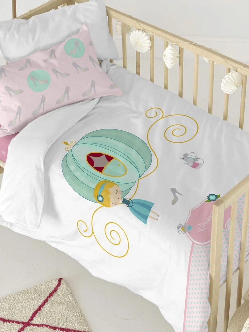 Parure housse de couette 2 pièces Pumpkin "Happyfriday" Blanc