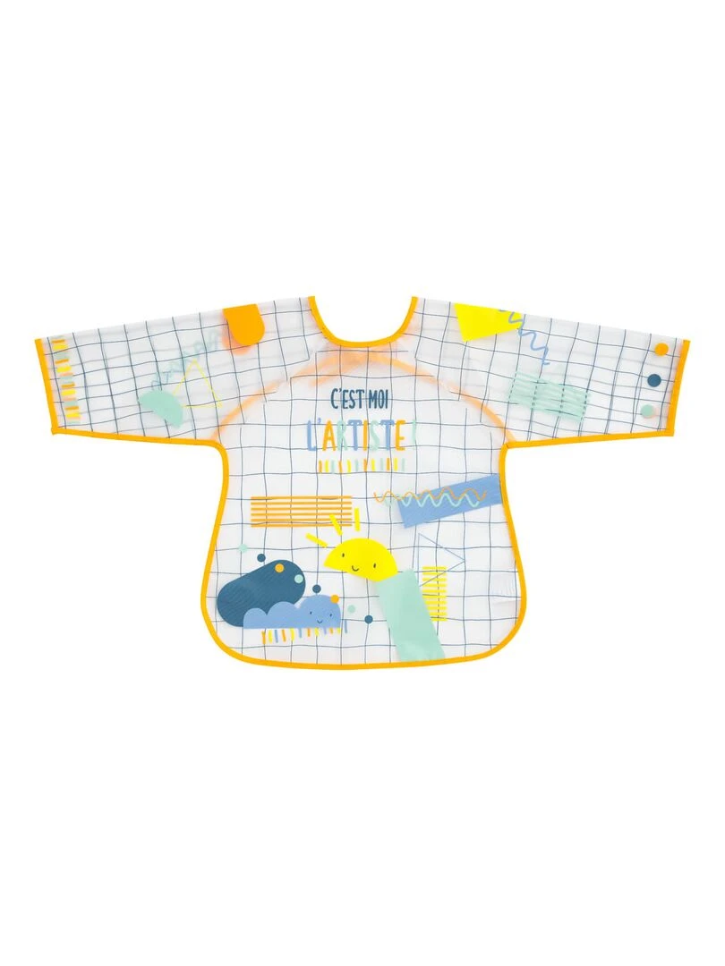 Bavoir tablier 12 18 mois Positive Color Jaune